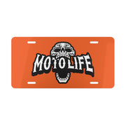 Orange MotoLife Vanity Plate