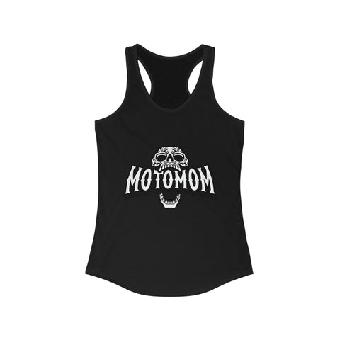 Personalized MotoMom - Women's Ideal Racerback Tank