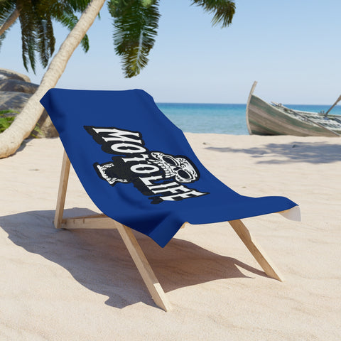 Beach Towel - Moto Life Blue