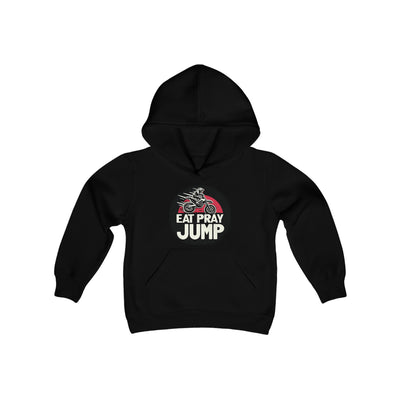 Youth Heavy Blend Hooded Sweatshirt - Eat Pray Jump