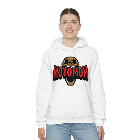 Custom MotoMom Hoodie -Gold and Red -  Unisex Heavy Blend™ Hooded Sweatshirt