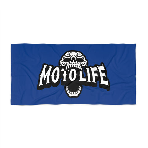 Beach Towel - Moto Life Blue