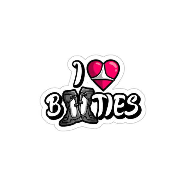 I Heart Booties - Die-Cut Stickers
