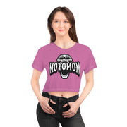 MotoMom - Pink - Crop Tee (AOP)